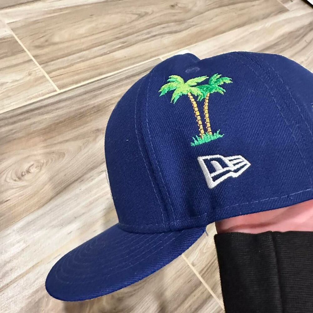 Men's Blue New Era 59Fifty LA Dodgers fitted cap 1988 world series size 7 1/4 - Picture 5 of 7